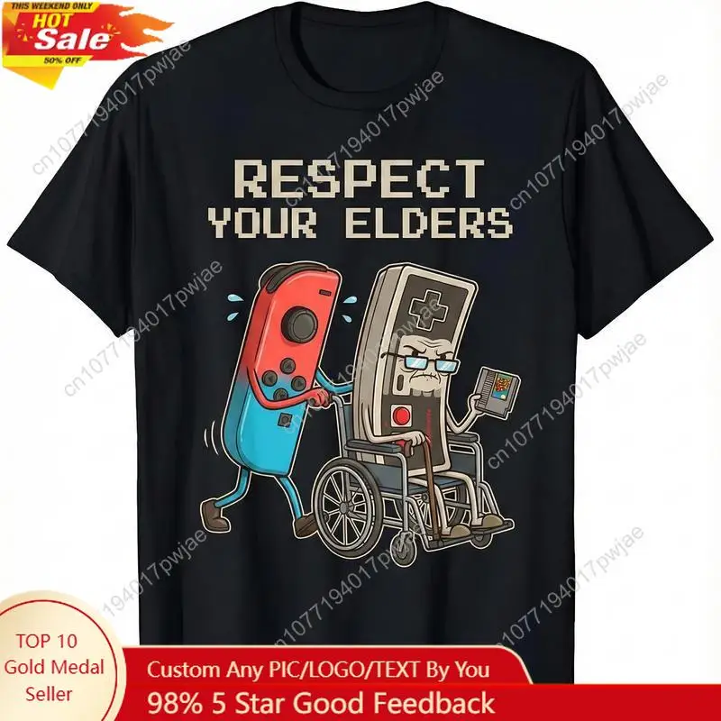 Retro Gaming Consoles - Funny Retro Gamer Graphic T-Shirt Soft