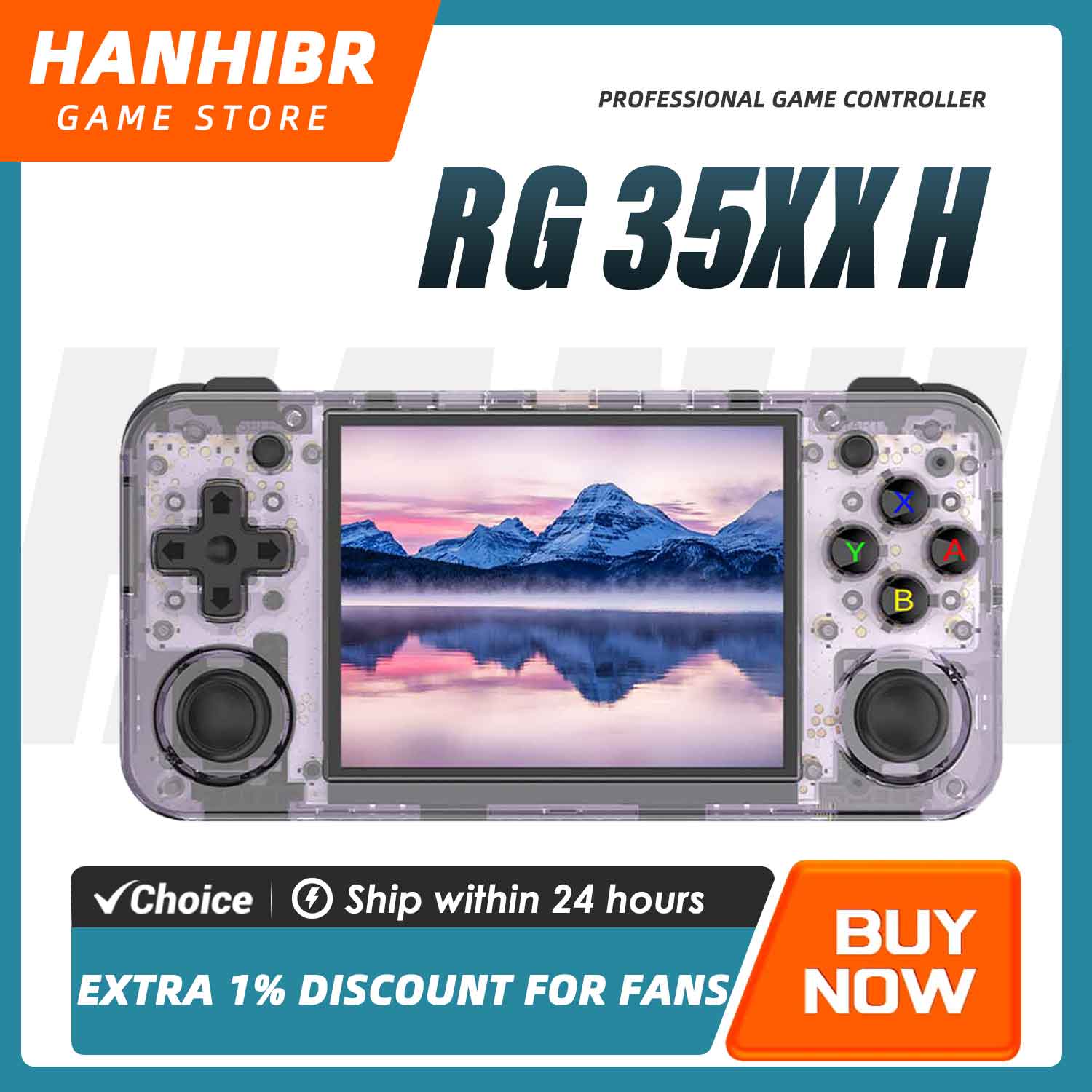 Retro Gaming Arcade Console - ANBERNIC RG35XX H Horizontal Retro Gaming
