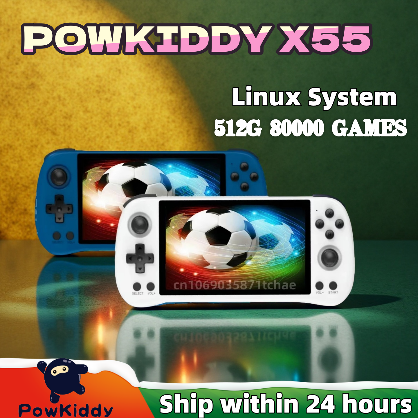 Retro Gaming Arcade Console - POWKIDDY X55 Handheld Game Console Retro