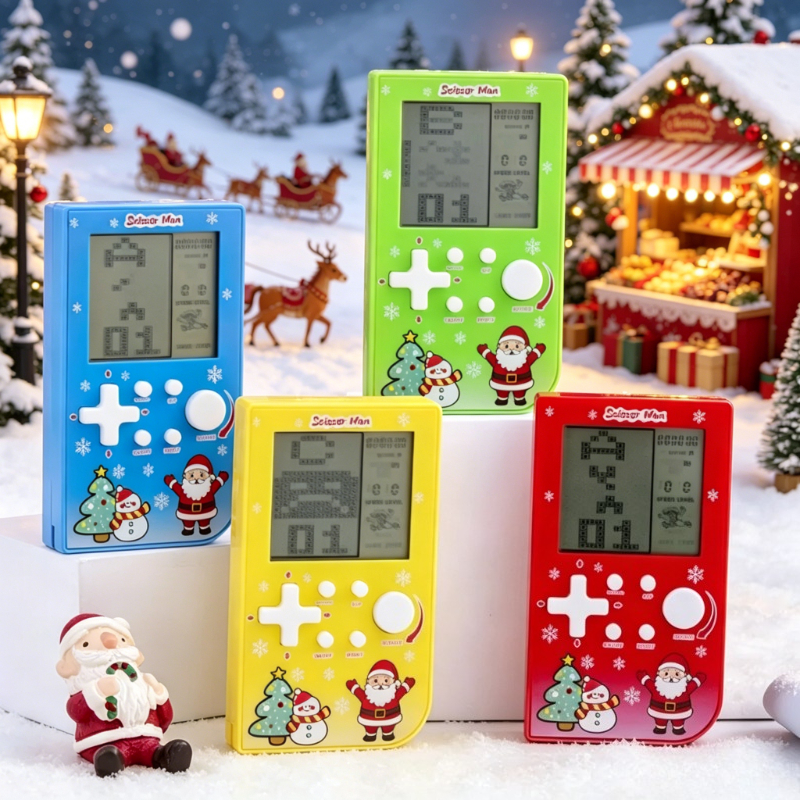 Retro Gaming Festival - Christmas Themed Brick Game Console Retro