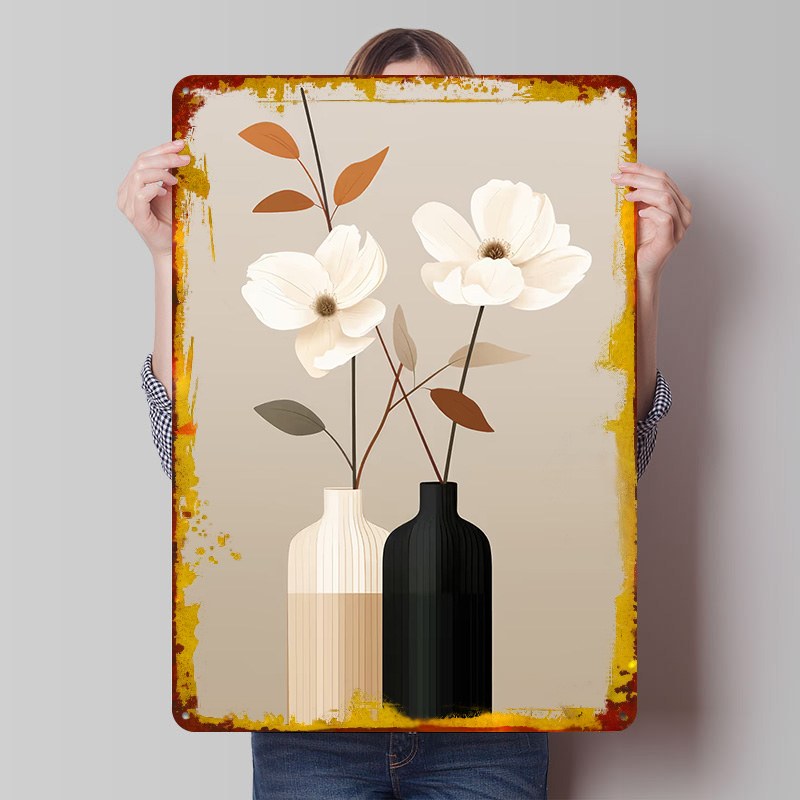Retro Gaming At Home - Minimalist Floral Art Print Printed Poster
