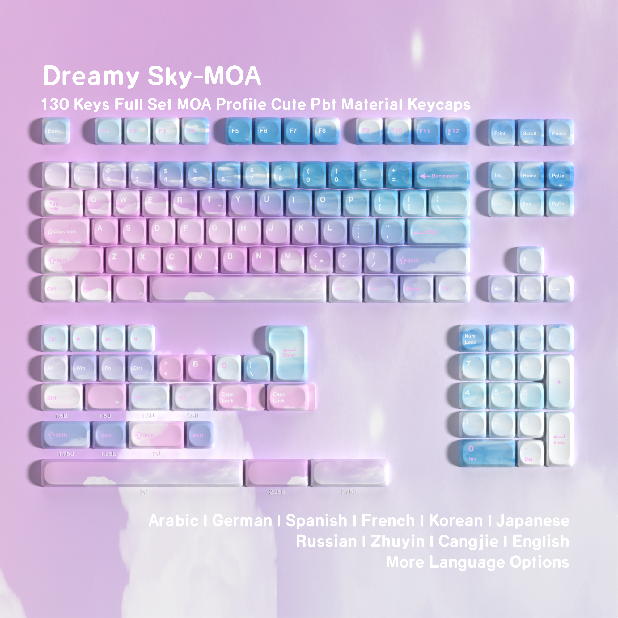 Retro Gaming Keycaps - MOA PBT Keycaps Cute Ball Caps