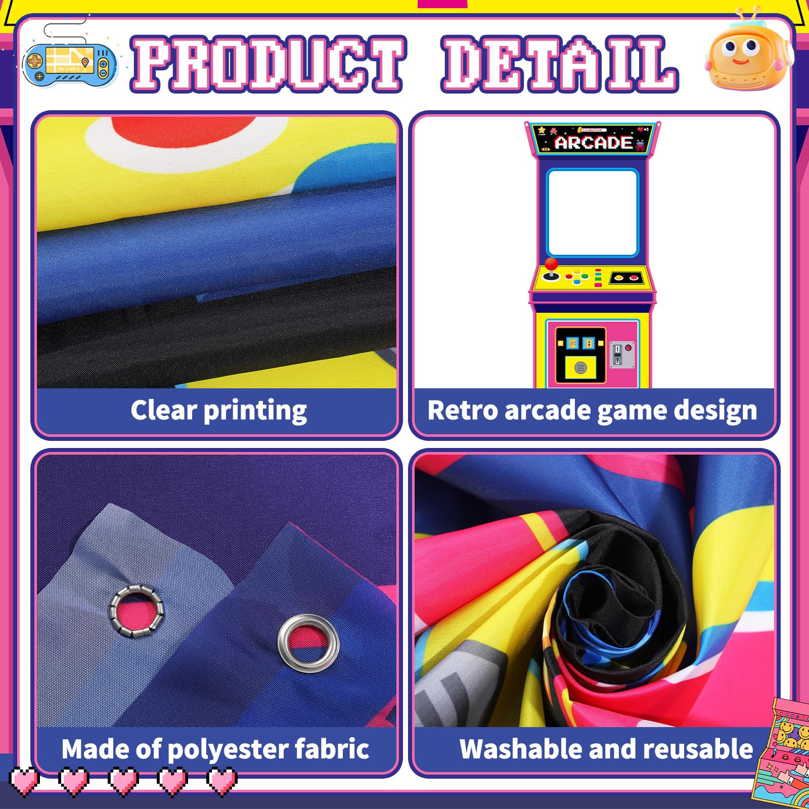 Retro Video Gaming Fabric Arca - Retro Gaming Events reseña y precio