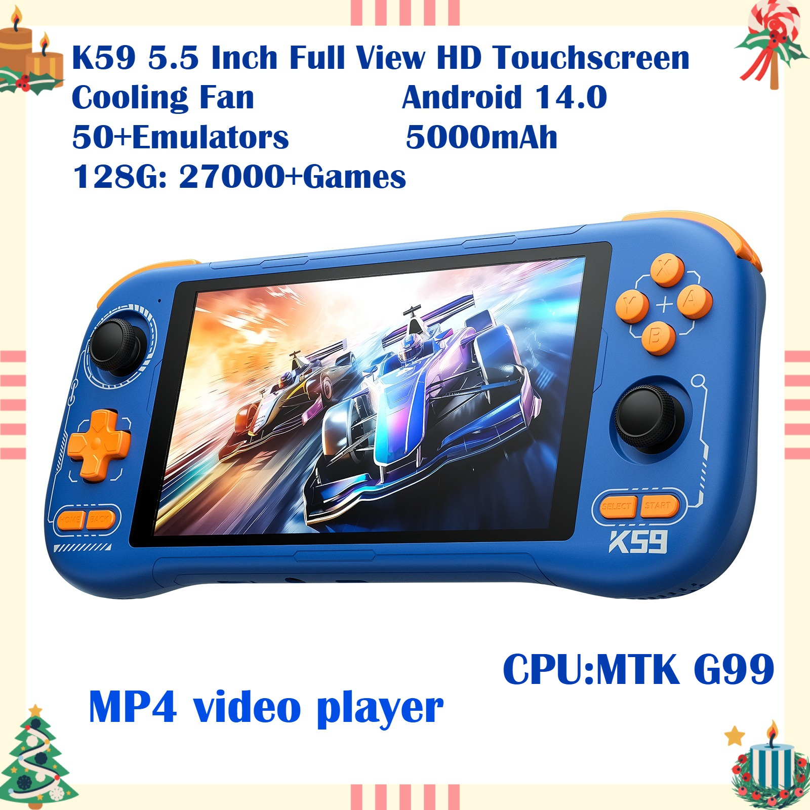 K59 Pro Android 14 Handheld Ga - Retro Gaming Arcade Console reseña y precio