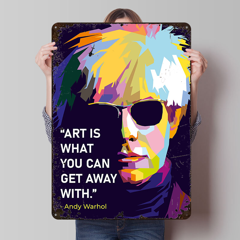 Andy Warhol Quote Poster Custo - Retro Gaming Quotes reseña y precio