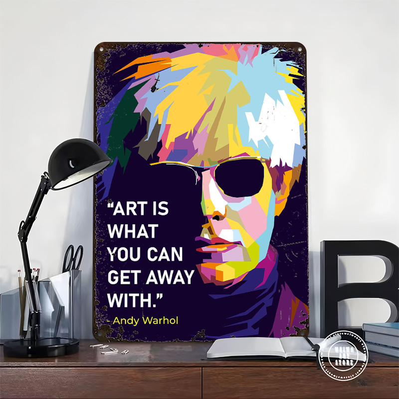 Andy Warhol Quote Poster Custo - Retro Gaming Quotes reseña y precio