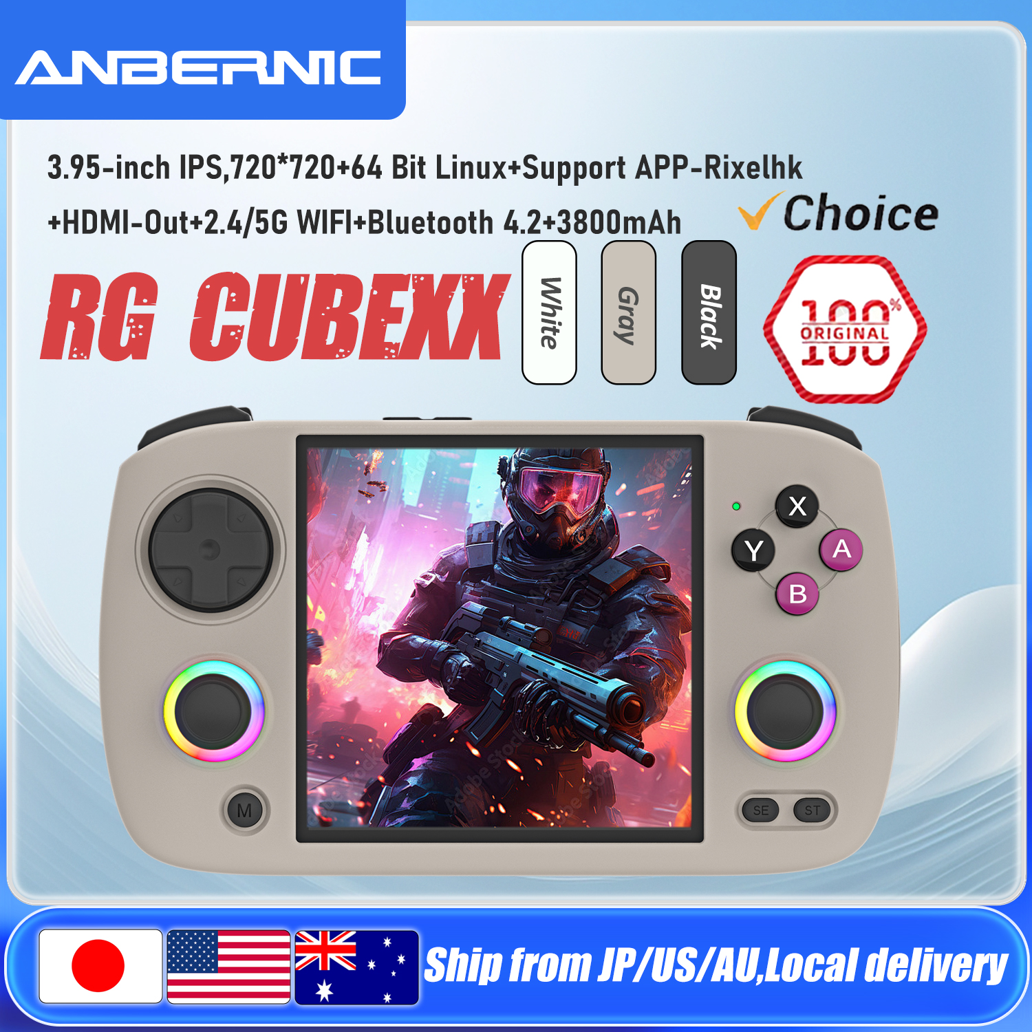 ANBERNIC RG CubeXX Handheld Ga - Retro Gaming Arcade Console reseña y precio