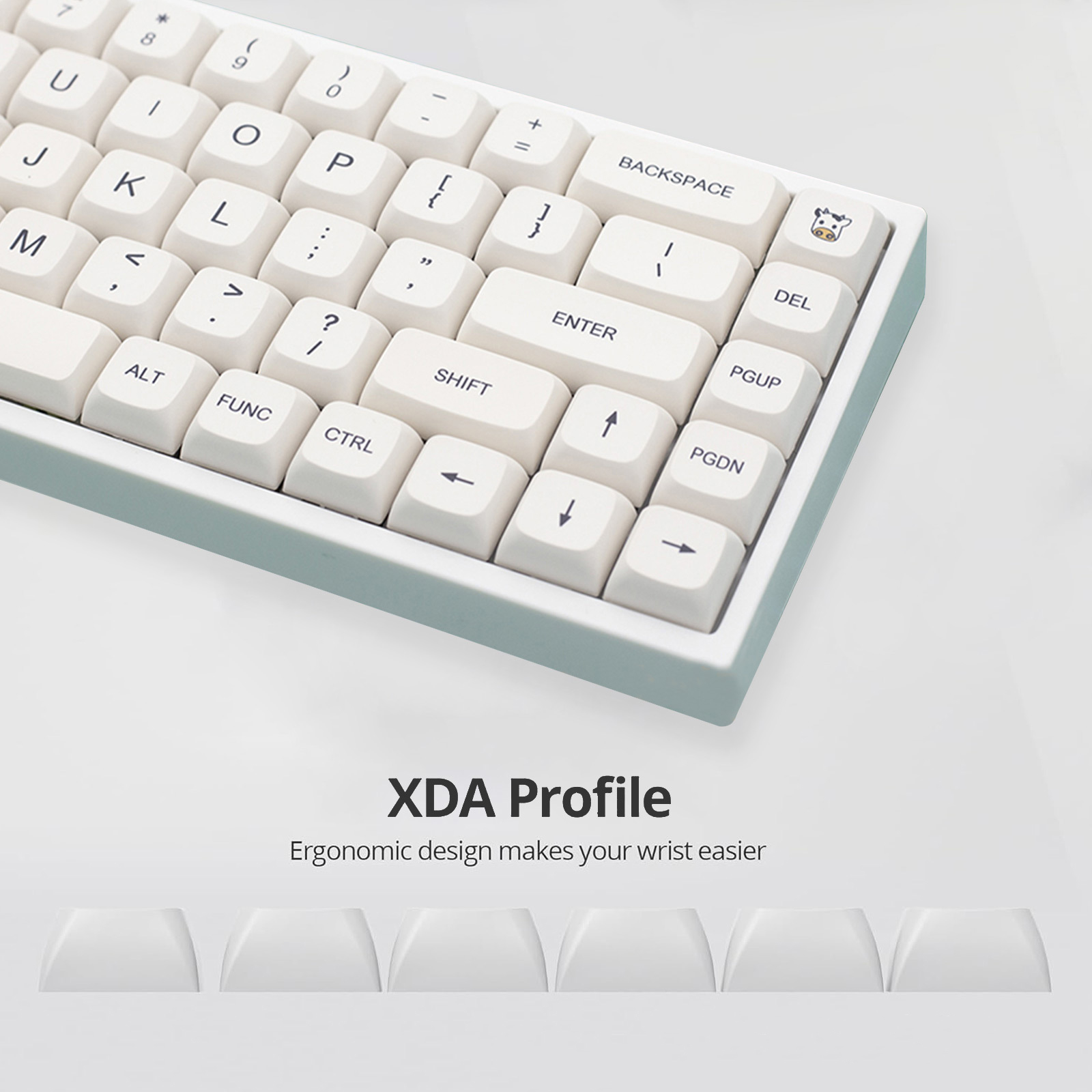Minimalist White PBT Keycaps 1 - Retro Gaming Keycaps reseña y precio