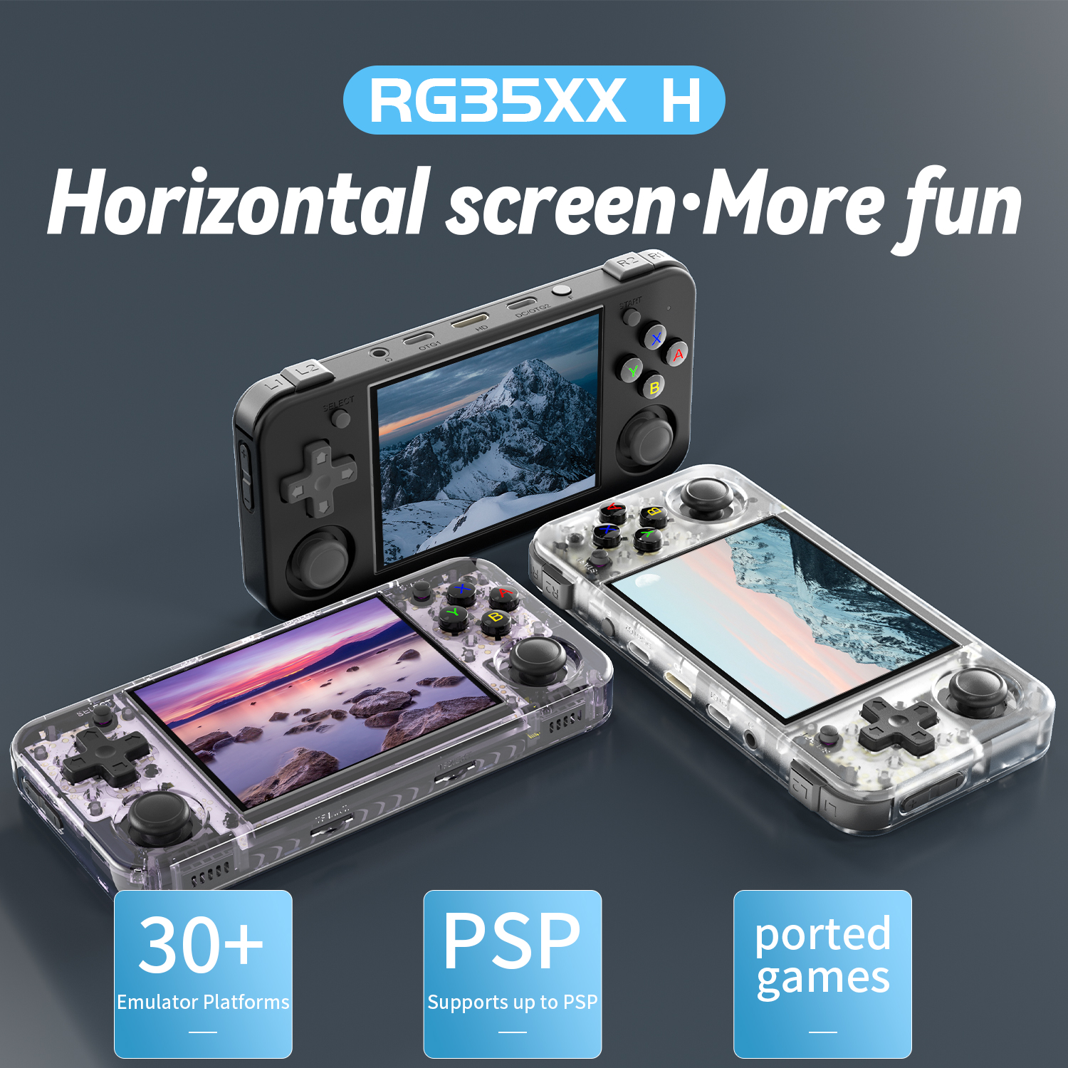 ANBERNIC RG35XX H Horizontal R - Retro Gaming Arcade Console reseña y precio