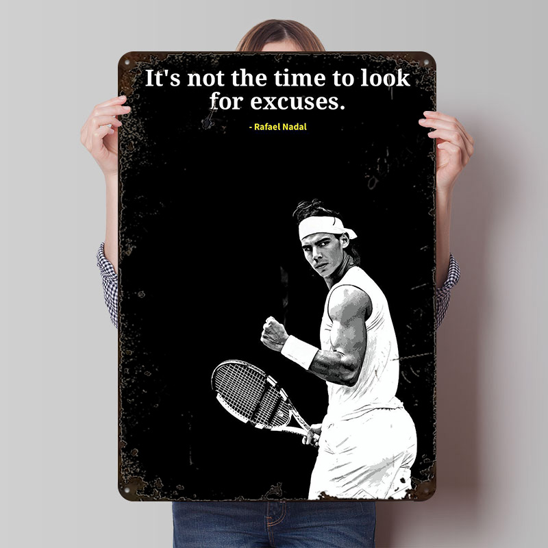 Rafael Nadal Quotes Metal Post - Retro Gaming Quotes reseña y precio
