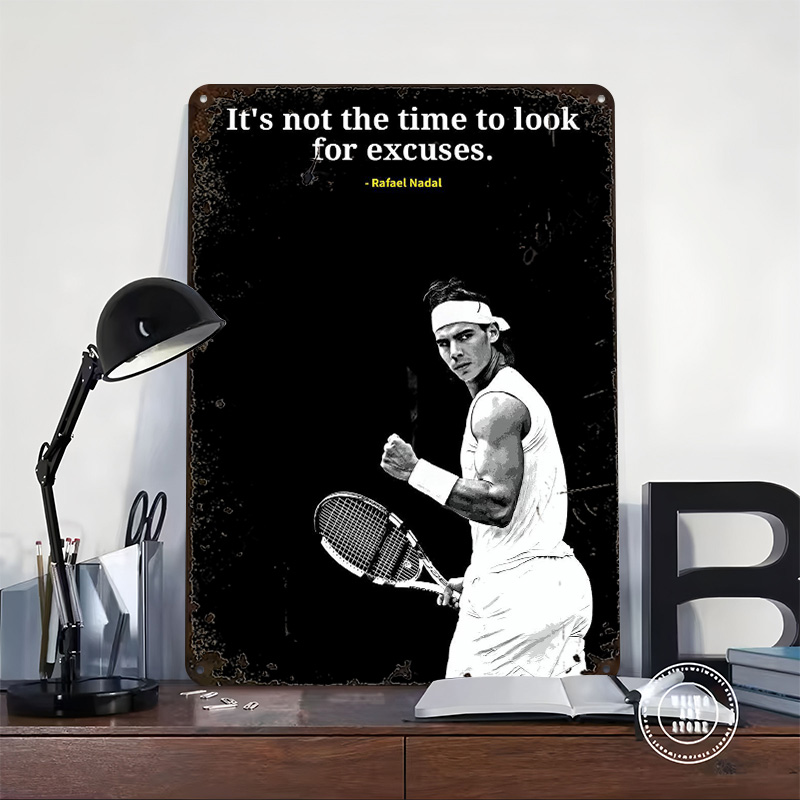 Rafael Nadal Quotes Metal Post - Retro Gaming Quotes reseña y precio