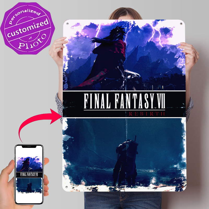 Fantasy VII Rebirth Metal Post - Retro Gaming At Home reseña y precio