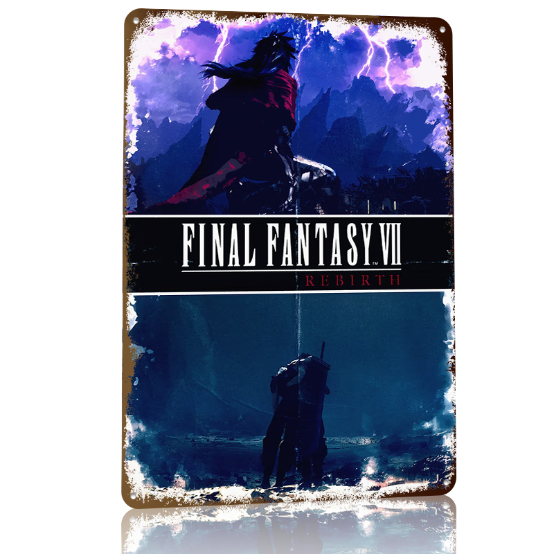 Fantasy VII Rebirth Metal Post - Retro Gaming At Home reseña y precio