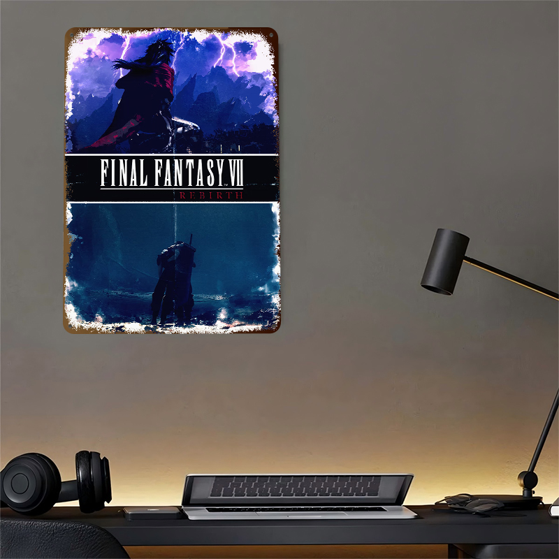 Fantasy VII Rebirth Metal Post - Retro Gaming At Home reseña y precio