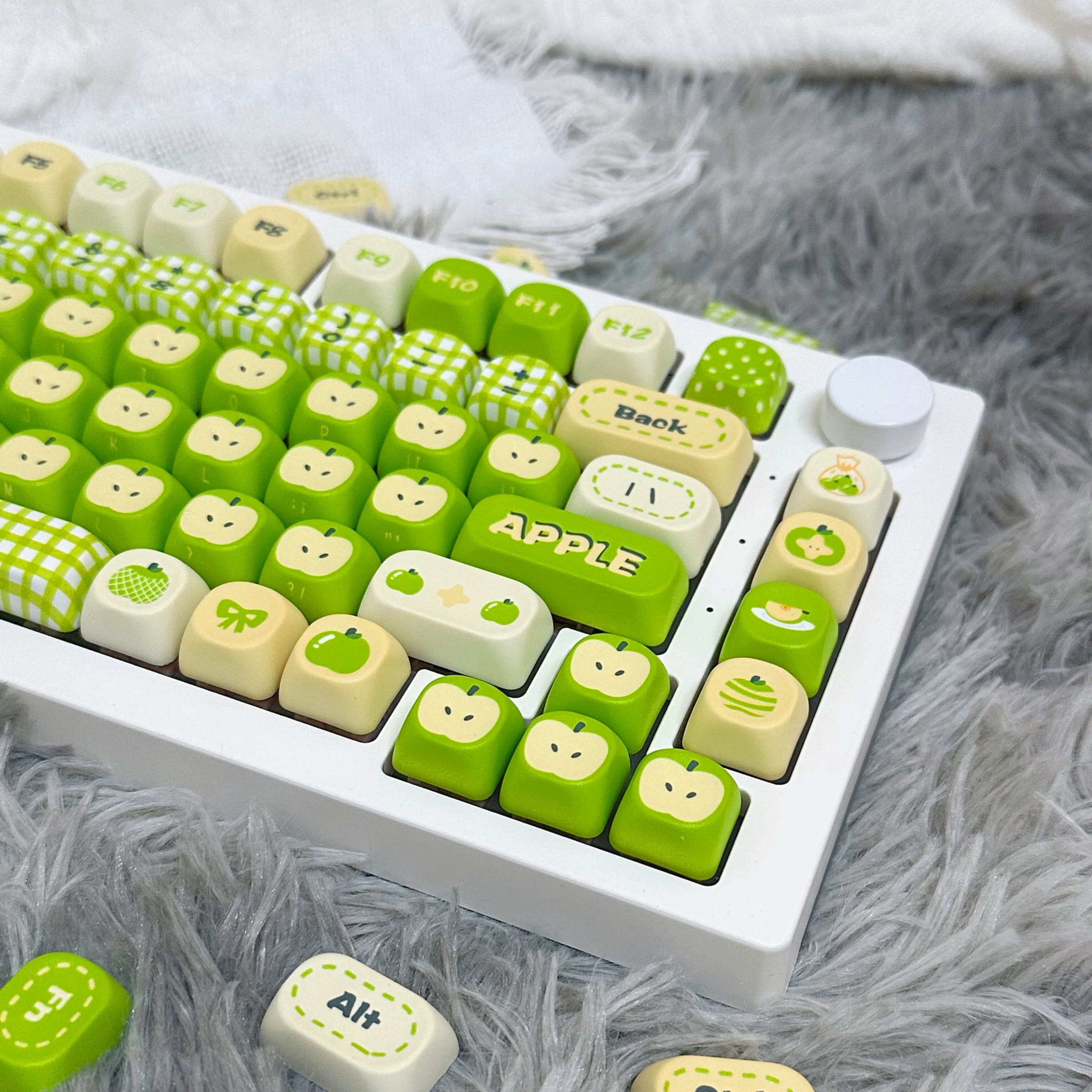 97 Keys Green Red Apple Keycap - Retro Gaming Keycaps reseña y precio