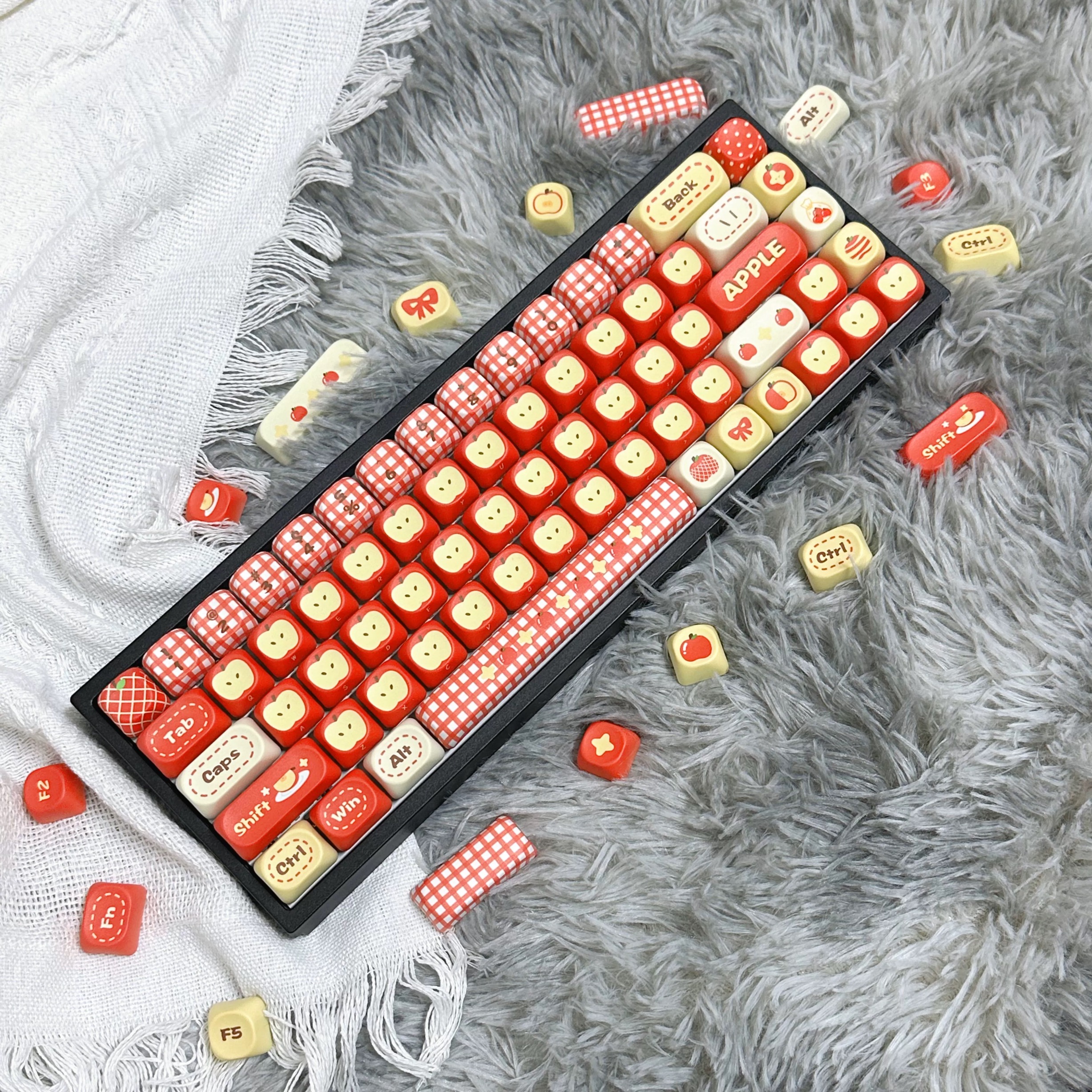 97 Keys Green Red Apple Keycap - Retro Gaming Keycaps reseña y precio