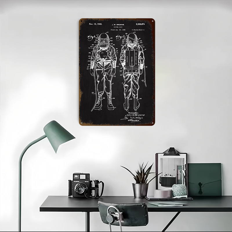 1945 Diving Suit Patent Metal  - Retro Gaming At Home reseña y precio