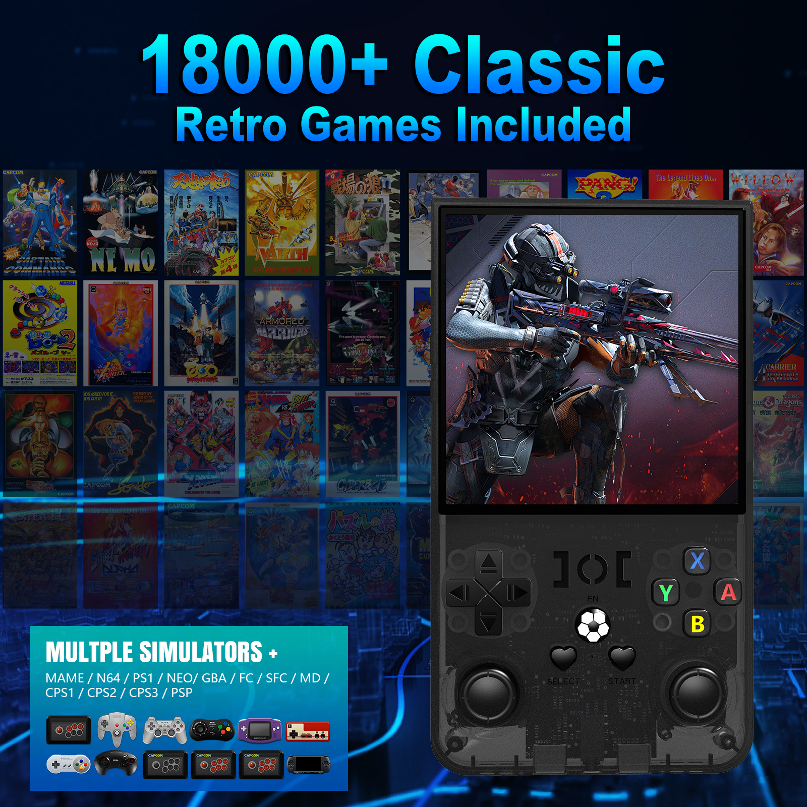 Open Source R36MAX Portable Vi - Retro Gaming Arcade Console reseña y precio