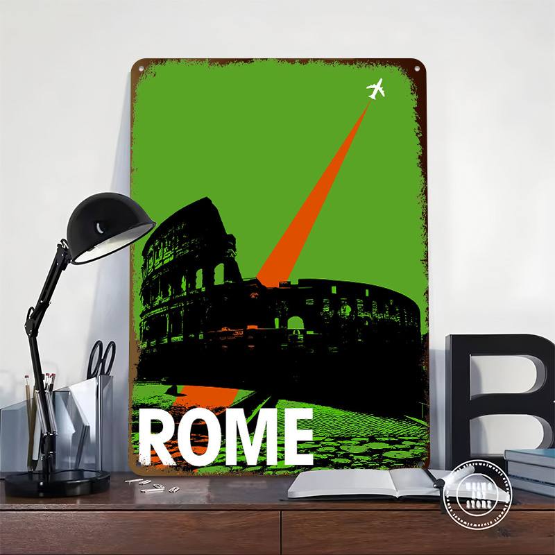 Rome Travel Metal Poster Custo - Retro Gaming At Home reseña y precio