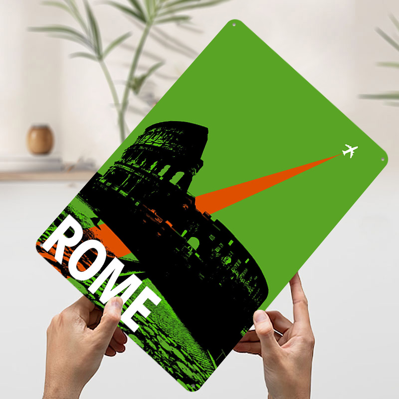 Rome Travel Metal Poster Custo - Retro Gaming At Home reseña y precio