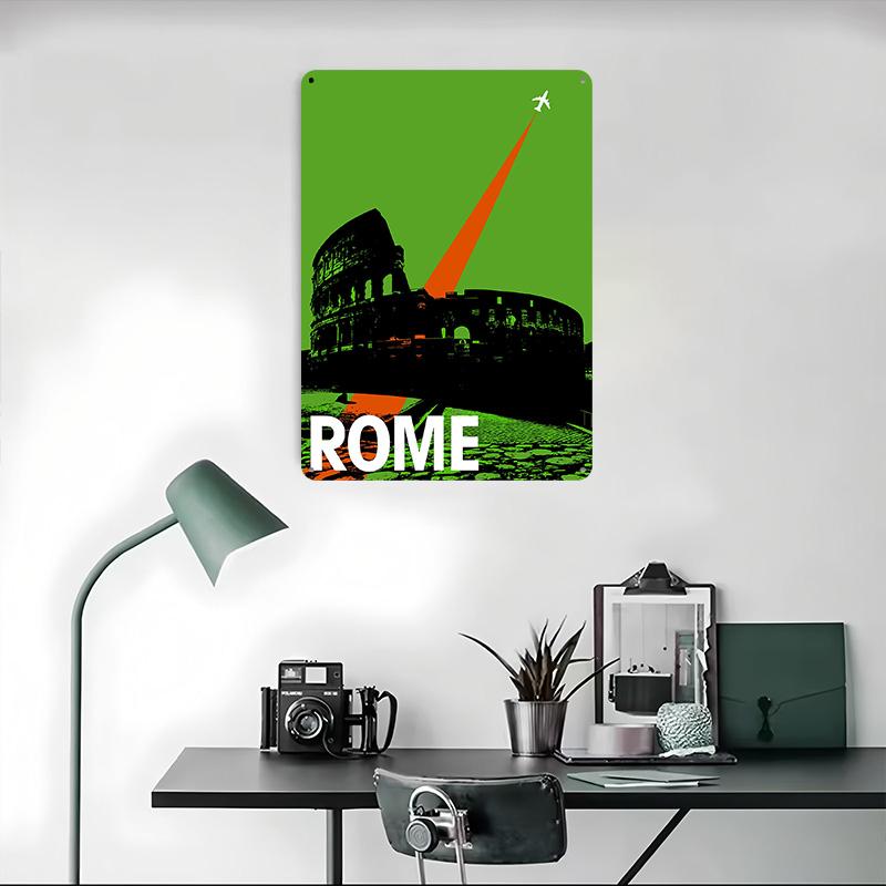 Rome Travel Metal Poster Custo - Retro Gaming At Home reseña y precio