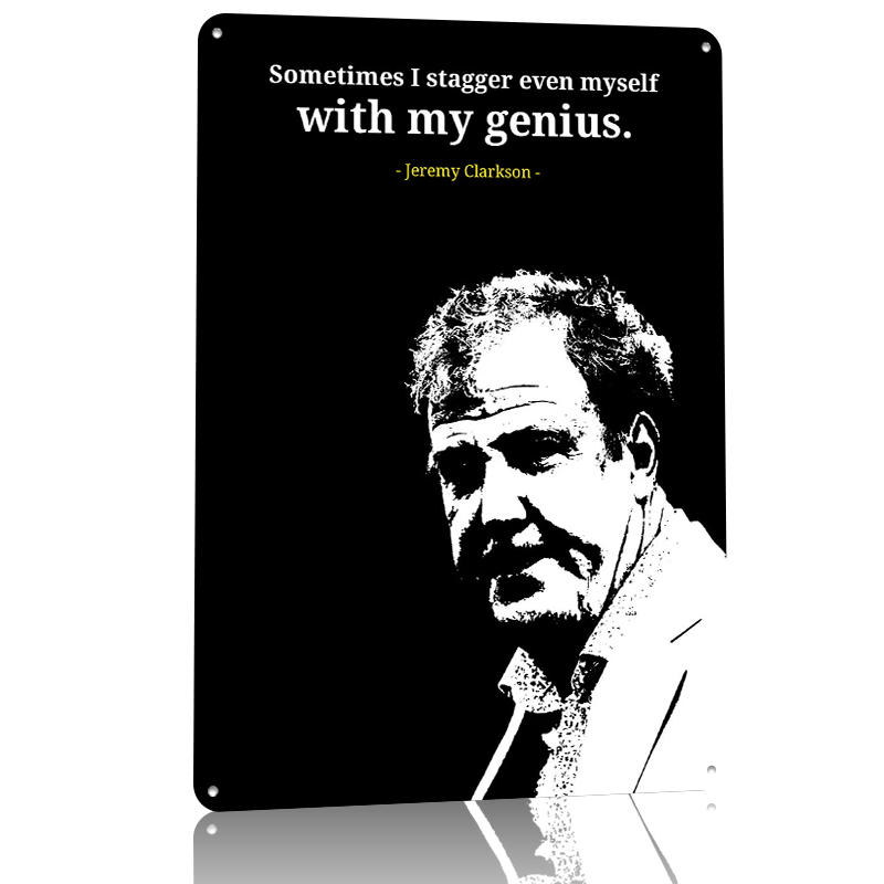 Jeremy Clarkson Quotes Tinplat - Retro Gaming Quotes reseña y precio