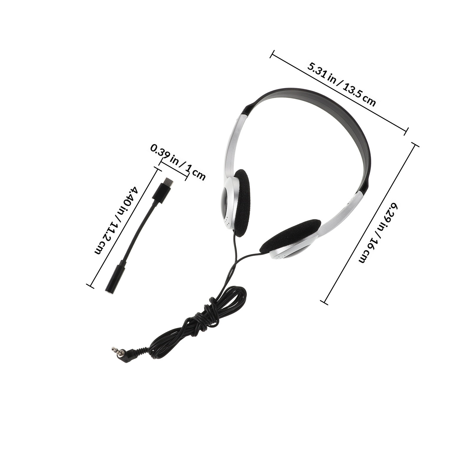 Retro Style Silver on-Ear Head - Retro Gaming On Phone reseña y precio