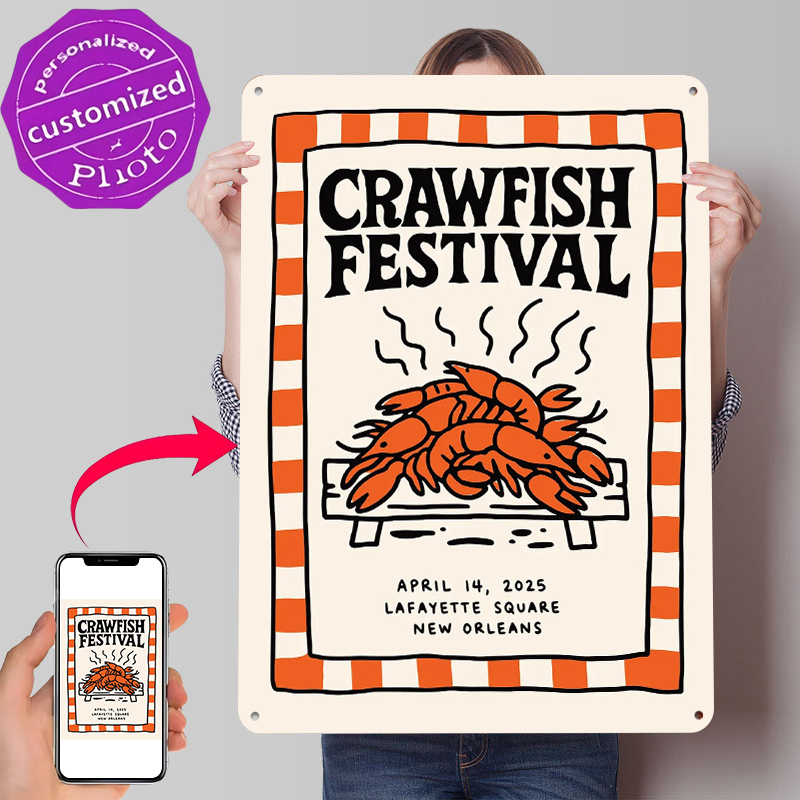 Crawfish Festival Tin Poster W - Retro Gaming Festival reseña y precio