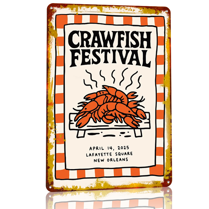 Crawfish Festival Tin Poster W - Retro Gaming Festival reseña y precio