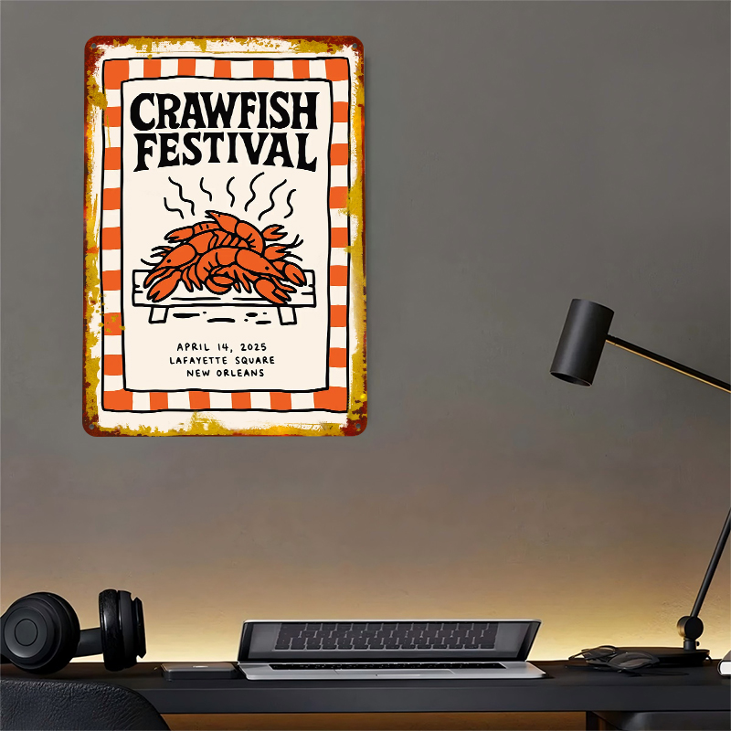 Crawfish Festival Tin Poster W - Retro Gaming Festival reseña y precio