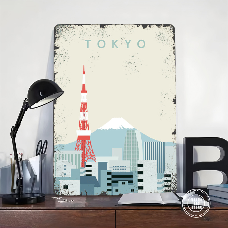 Tokyo Poster Retro 3D Printed  - Retro Gaming At Home reseña y precio