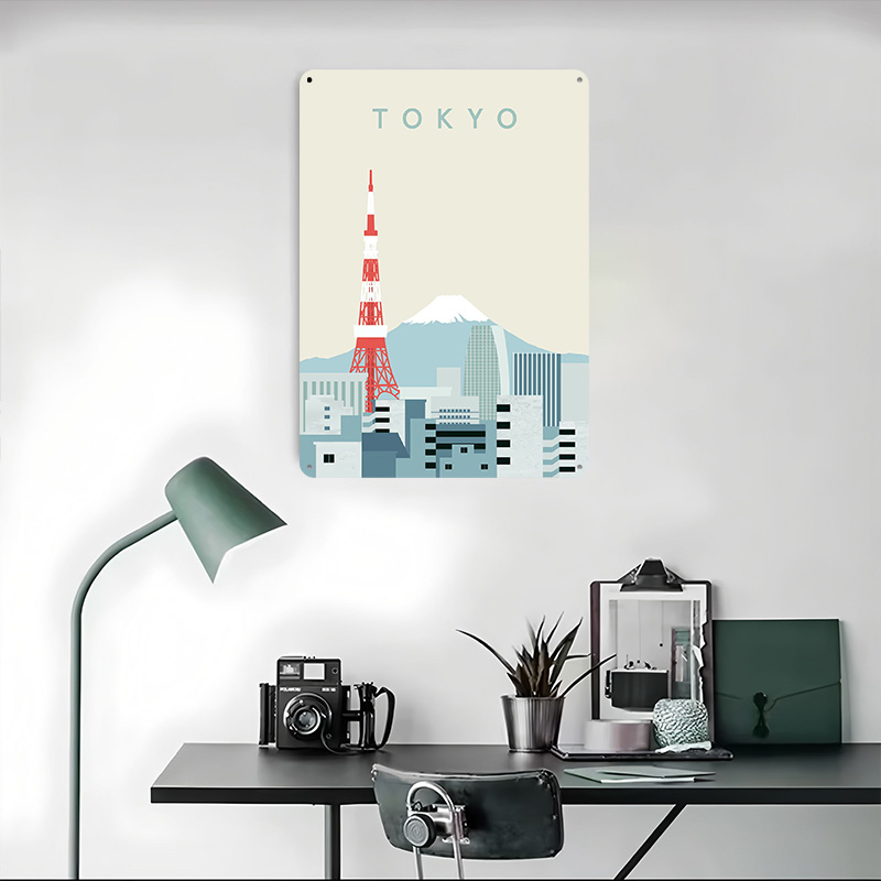 Tokyo Poster Retro 3D Printed  - Retro Gaming At Home reseña y precio