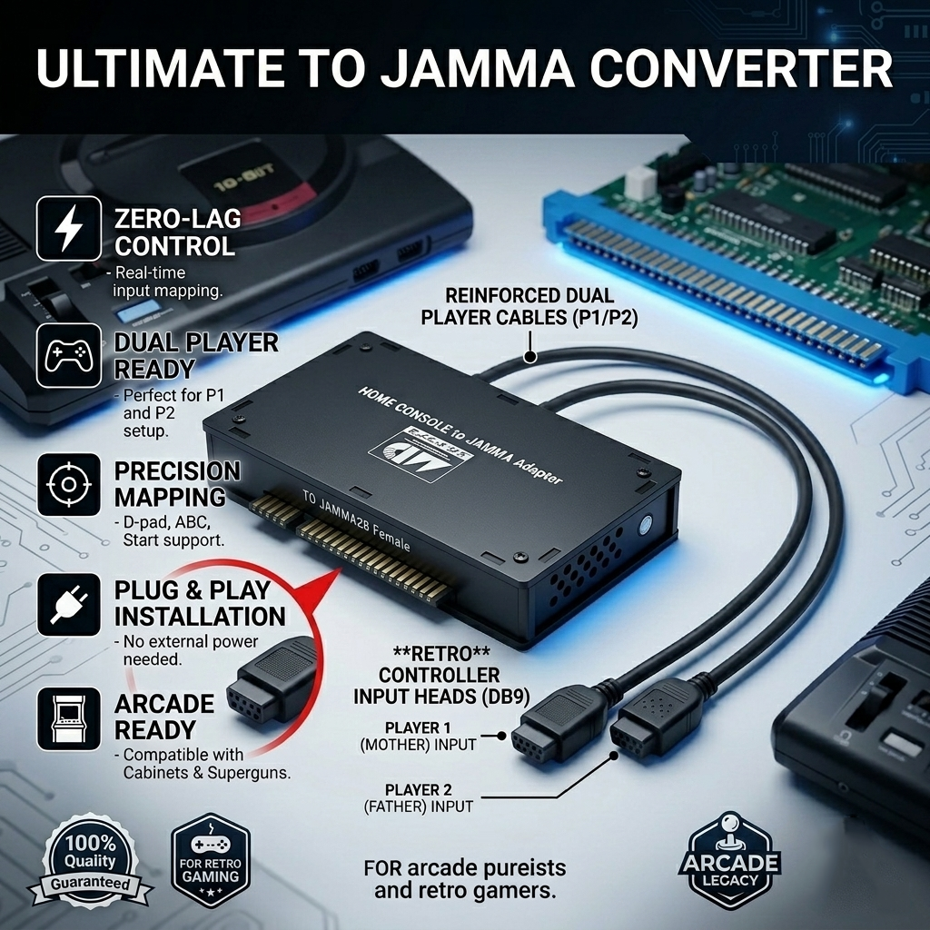 Mega Drive Genesis MD to JAMMA - Retro Gaming Arcade Console reseña y precio