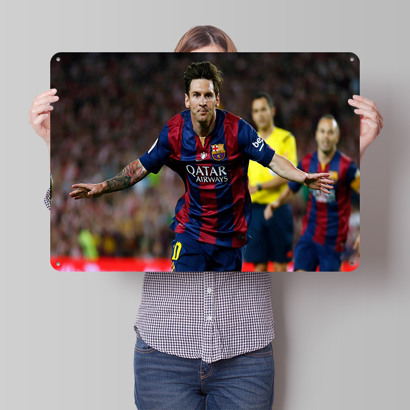 Lionel Messi Football Printed  - Retro Gaming At Home reseña y precio