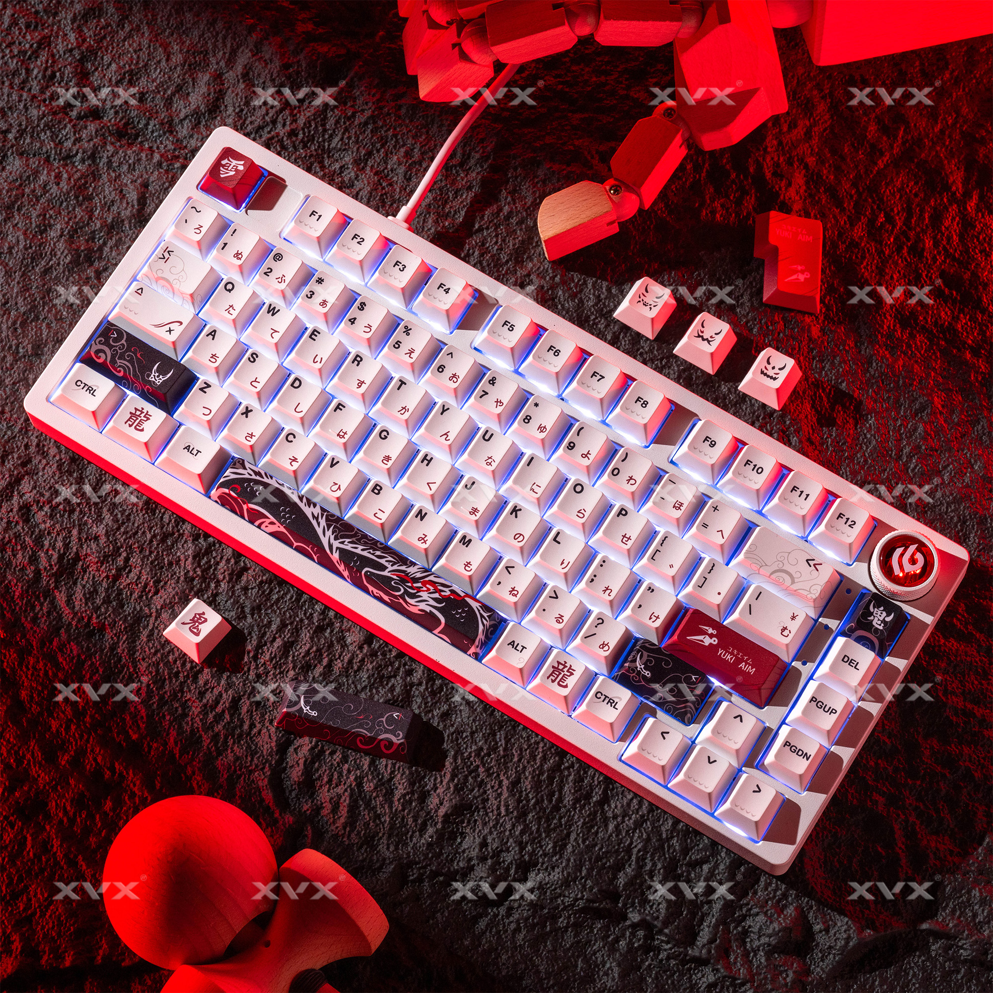 XVX Yuki Aim Keycaps for Keybo - Retro Gaming Keycaps reseña y precio