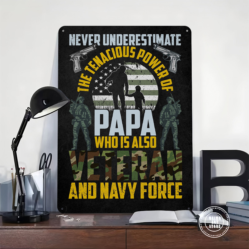 Veteran Military Quote Metal P - Retro Gaming Quotes reseña y precio