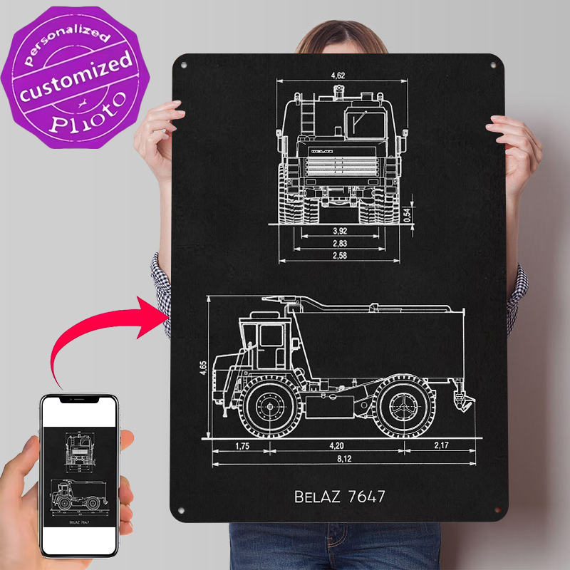 BelAZ 7647 Metal Poster Wall A - Retro Gaming At Home reseña y precio