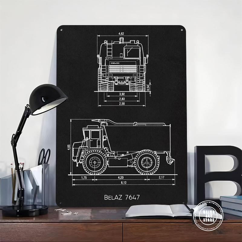 BelAZ 7647 Metal Poster Wall A - Retro Gaming At Home reseña y precio