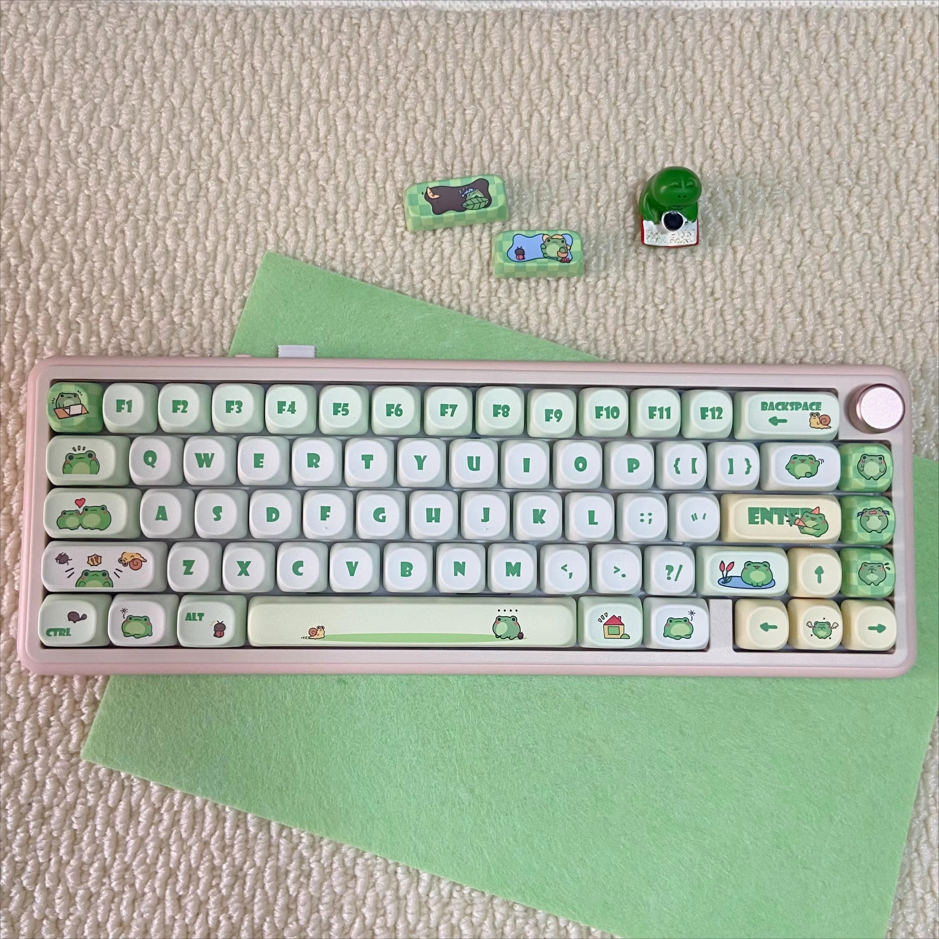 Keycaps Cute Frog Custom MOA P - Retro Gaming Keycaps reseña y precio