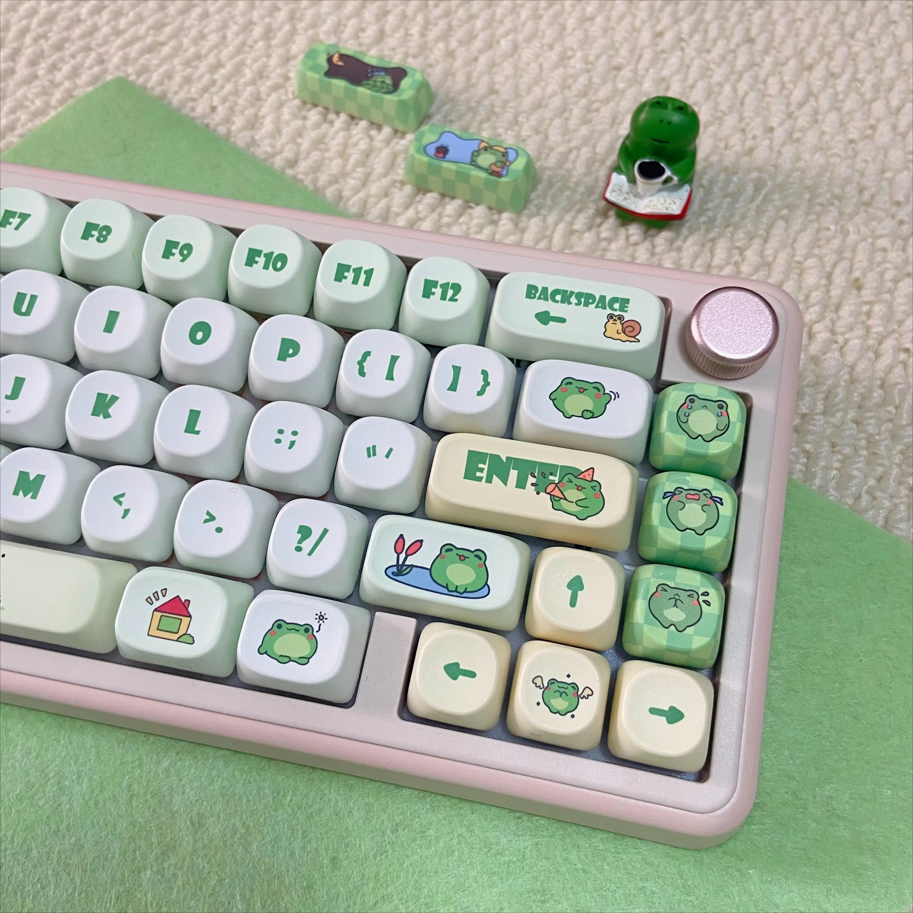 Keycaps Cute Frog Custom MOA P - Retro Gaming Keycaps reseña y precio