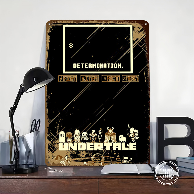 Undertale Metal Poster Custom  - Retro Gaming At Home reseña y precio