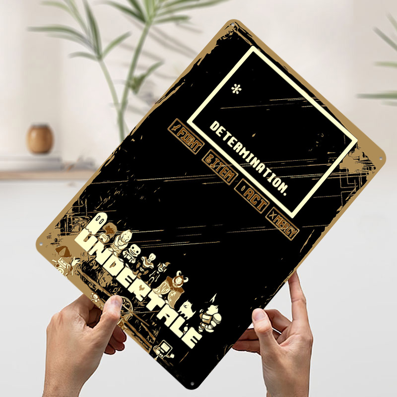 Undertale Metal Poster Custom  - Retro Gaming At Home reseña y precio