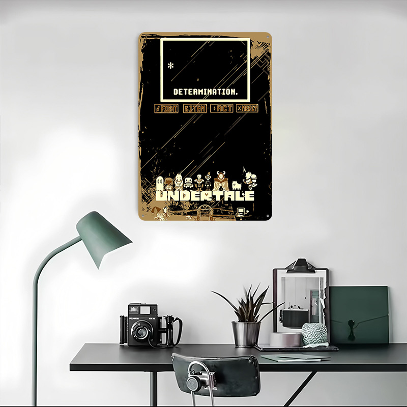 Undertale Metal Poster Custom  - Retro Gaming At Home reseña y precio