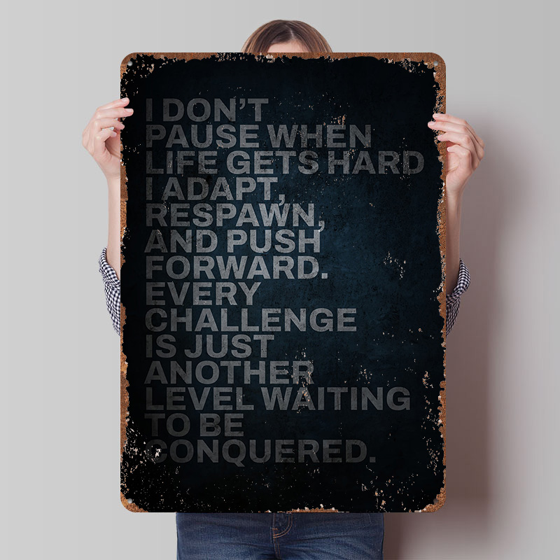 Motivational Gaming Quote Tinp - Retro Gaming Quotes reseña y precio