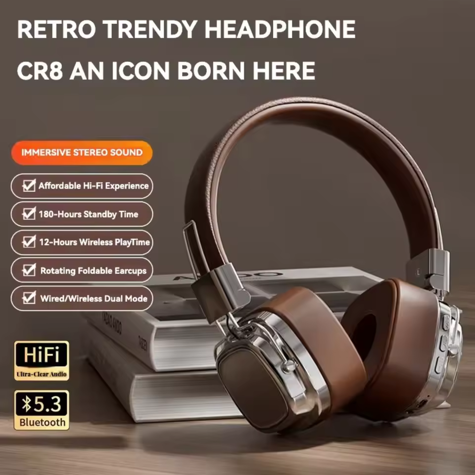 Retro On Ear Headphones Wirele - Retro Gaming On Phone reseña y precio