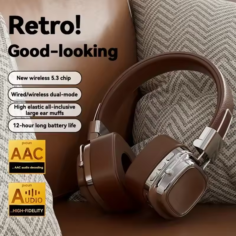Retro On Ear Headphones Wirele - Retro Gaming On Phone reseña y precio
