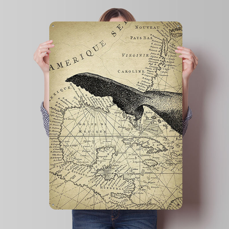 Antique Whale Art Part 3 Poste - Retro Gaming At Home reseña y precio