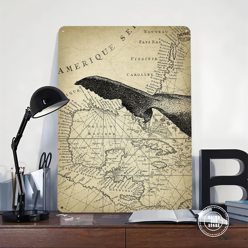 Antique Whale Art Part 3 Poste - Retro Gaming At Home reseña y precio