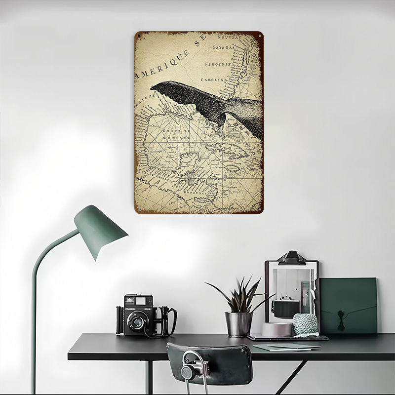 Antique Whale Art Part 3 Poste - Retro Gaming At Home reseña y precio