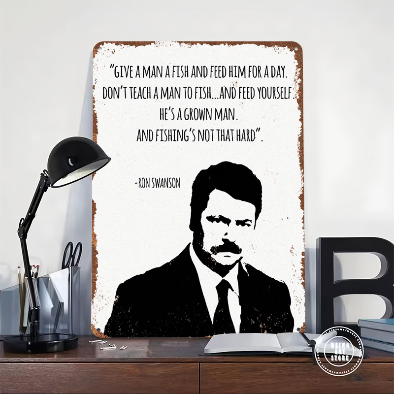 Ron Swanson Quote Printed Post - Retro Gaming Quotes reseña y precio